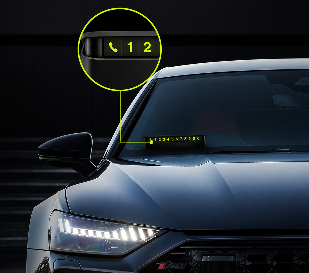 Car Temporary Parking Number Plate
