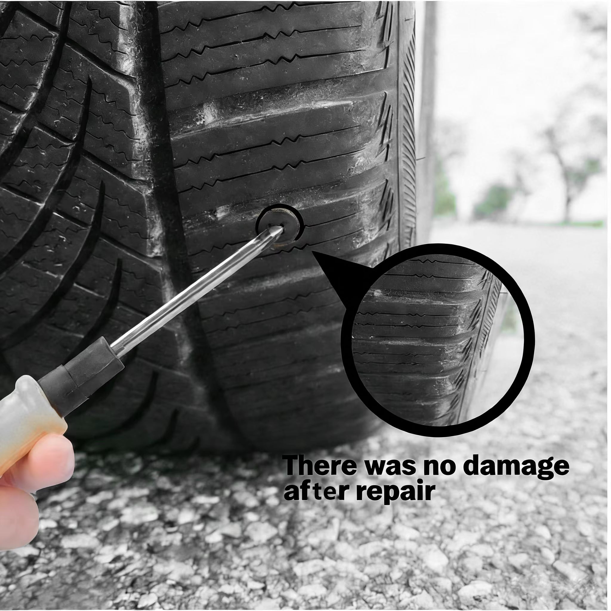 🔩60PCS Tire Repair Rubber Nails Kit with 2 Sizes (Free Screwdriver Included)