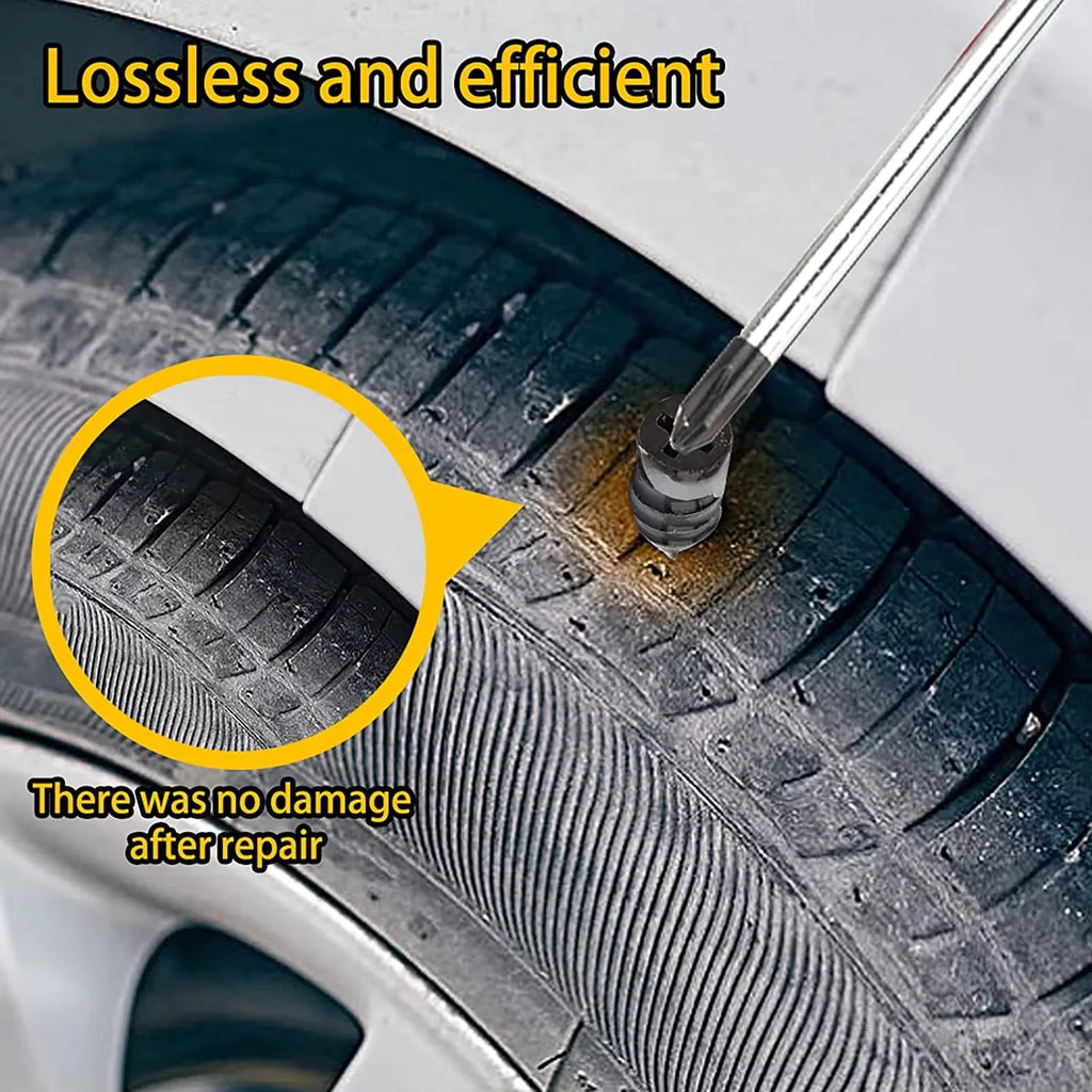 🔩60PCS Tire Repair Rubber Nails Kit with 2 Sizes (Free Screwdriver Included)